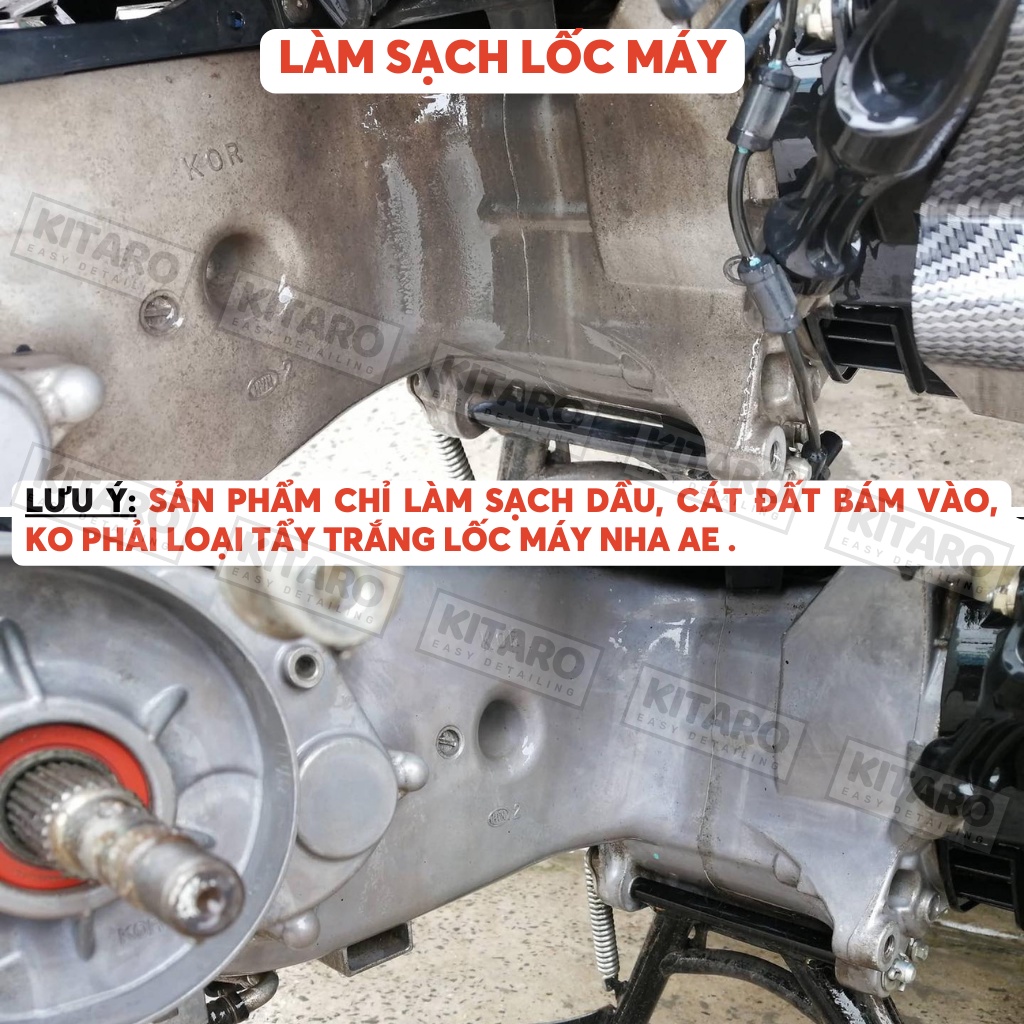 Dung dịch tẩy rửa đa năng, vệ sinh sên nhông dĩa Motorbike Cleaner dành cho ôtô, xe máy