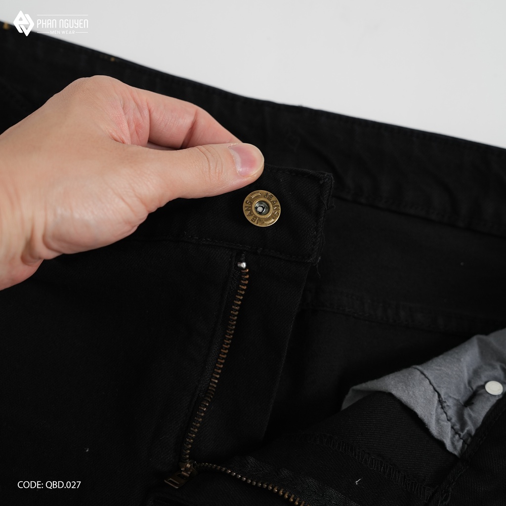 Quần bò nam dáng dài Phan Nguyễn kiểu dáng slim fit, thiết kế trẻ trung,co giãn tốt, độ bền cao, thoáng mát QBD.027