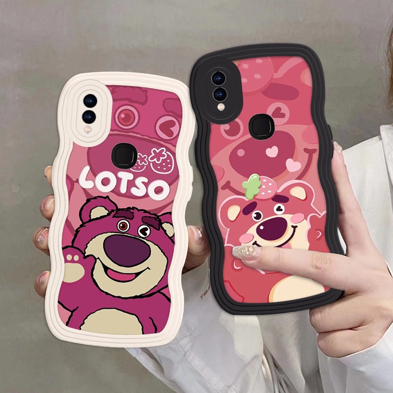 Ốp Điện Thoại silicone Mềm Chống Rơi In Hình Gấu Dâu Tây Xinh Xắn Cho vivo Y93 Y91 Y95 U1 Y1S
