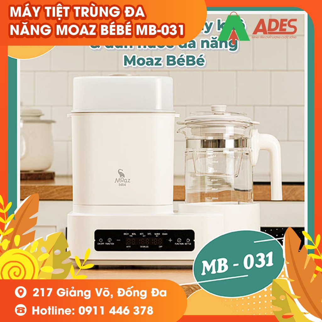 MÁY TIỆT TRÙNG SẤY KHÔ VÀ ĐUN NƯỚC ĐA NĂNG MOAZ BÉBÉ MB-031