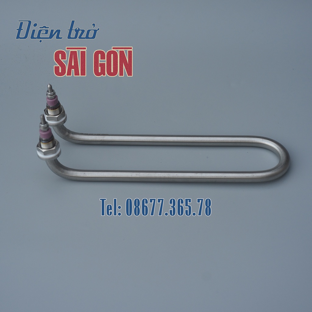 Thanh Nhiệt U Quỳ chiều dài 25cm công suất 3Kw Linh Kiện cho Nồi Phở chất liệu innox 304
