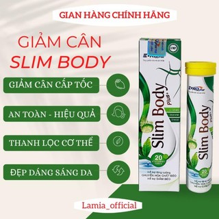 Giảm cân cấp tốc viên sủi SLIM BODY đốt mỡ nhanh an toàn hiệu quả detox đẹp da hộp 20 viên