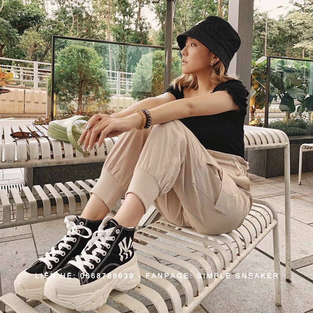 Giày Thể Thao MLB Chunky High Độn Đế 6cm, MLB Chunky High Siêu Phẩm Hot Trend Nam Nữ Full Box Bill + Sẵn Hàng