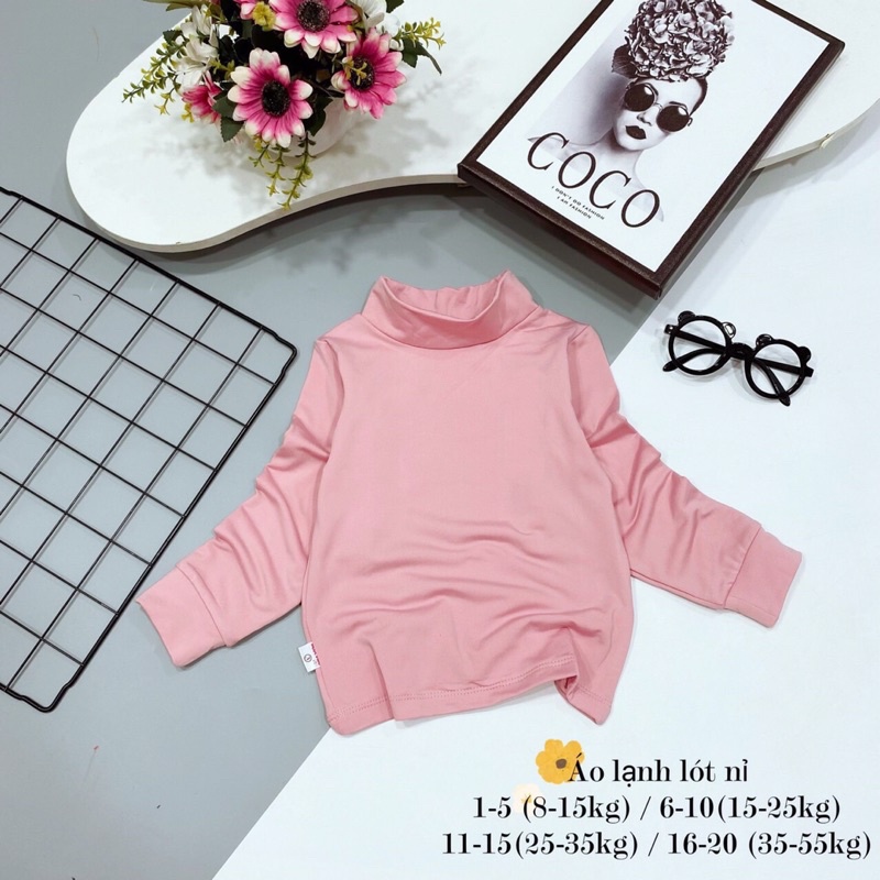 Áo lót nỉ cho bé 9 -22kg