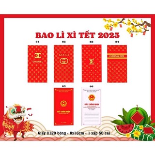 Xấp 10 bao lixi tết