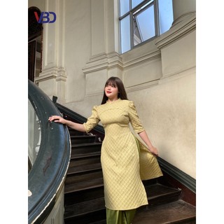 Sét áo dài cách tân bigsize tay lỡ SET010 dành cho nàng béo mập từ 45 tới 90kg