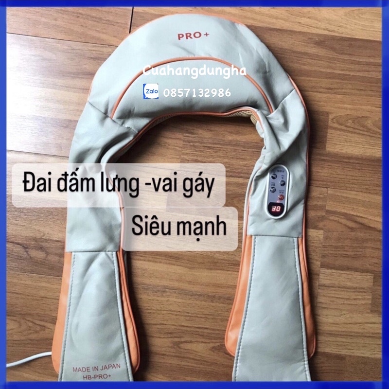 Máy đấm lưng -vai gáy. Đai đấm mát xa toàn thân