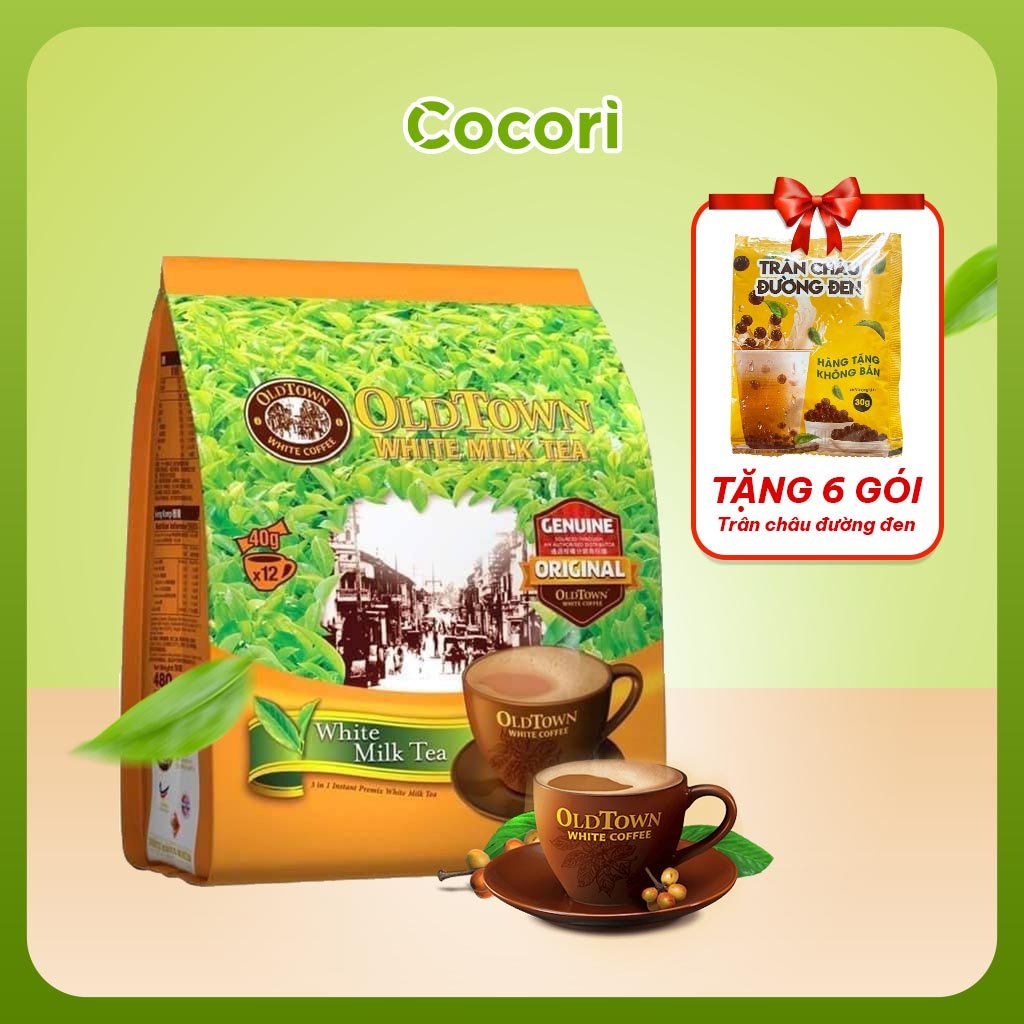 Trà Sữa OldTown Hòa Tan 3 in 1 White Milk Tea Malaysia 13 Gói x 40 Gam Cocori