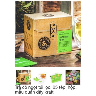 Trà cỏ ngọt túi lọc, 25 túi lọc, langfarm - Mẫu mới