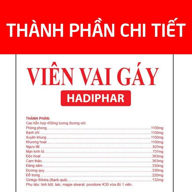 Viên uống Viên Vai Gáy giảm đau nhức vai gáy, xương khớp, tê bì chân tay