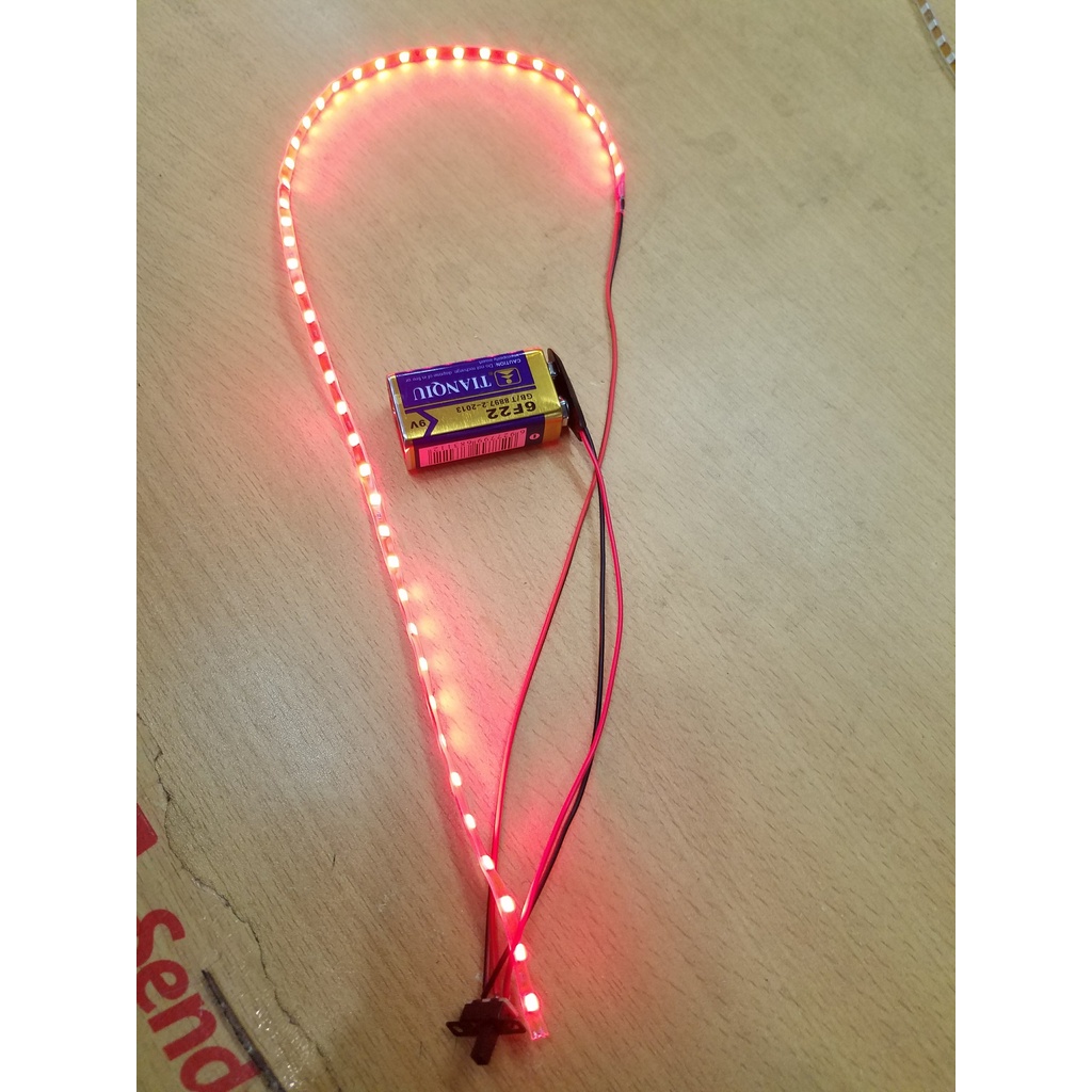 Xuongpinoto.vn  Đèn led nhiều màu sắc kèm đế pin 9v và công tắc dùng để trang trí và chế tạo,hàng mới 100%