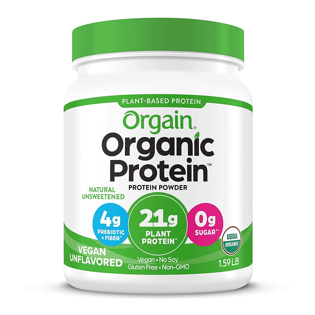 Protein hữu cơ nguyên vị Orgain Organic Unflavored Protein Powder 720g