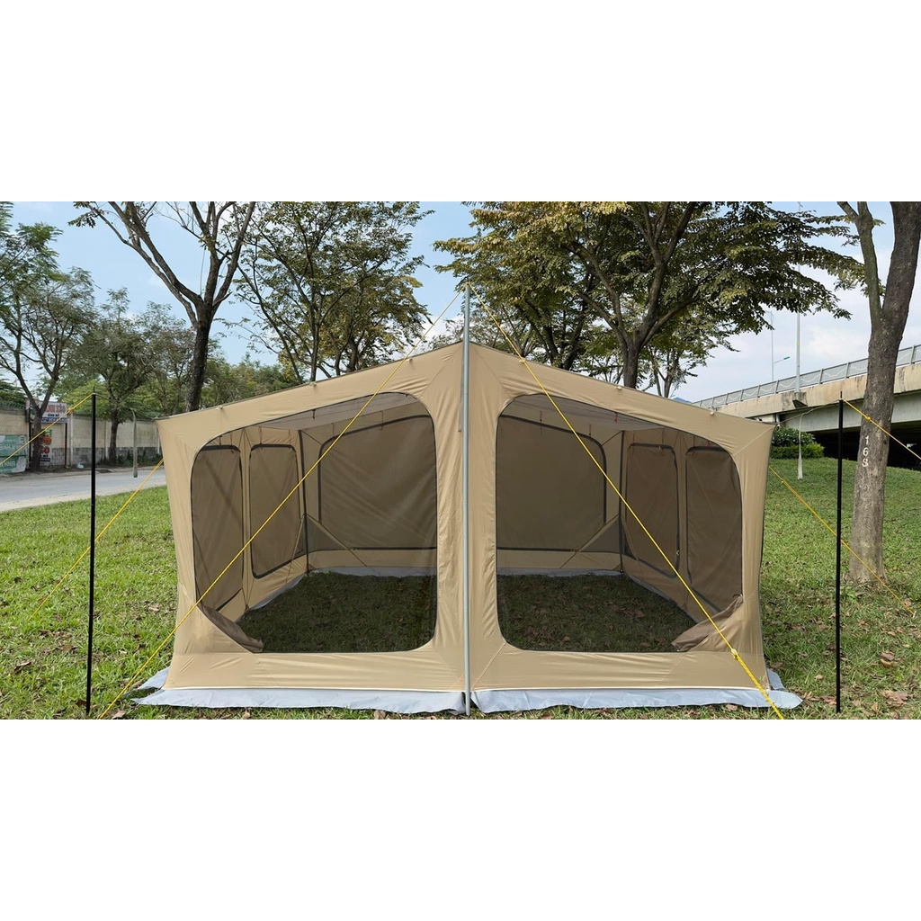 Màn hình trung tâm, Lều trung tâm, mái che