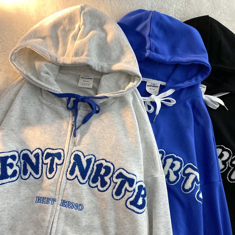 NRVP Áo khoác hoodie tay dài kiểu dáng thể thao cho nữ