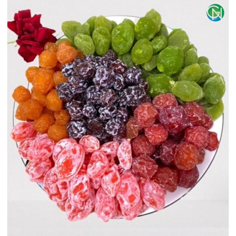 MỨT NGŨ QUẢ hũ 500g thơm ngon hấp dẫn, đồ ăn vặt tại nhà Hà Nội