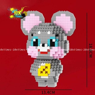 (18cm) Mô hình lắp ráp 12 con giáp lớn