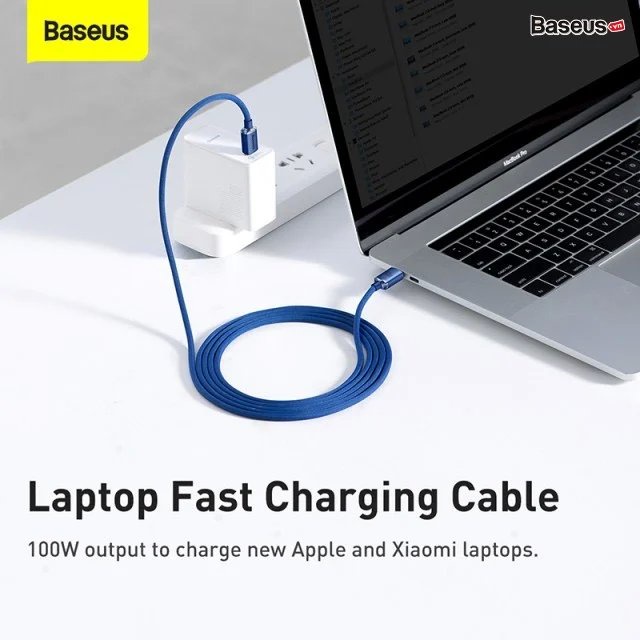 Cáp sạc nhanh type c to type c baseus crystal shine series data pd fast charging 100w qc 4.0