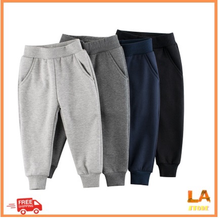 Quần Nỉ dài bo gấu cho bé trai size 10-40kg chất liệu mềm dày ấm thích hợp cho mặc đi học đi chơi ở nhà