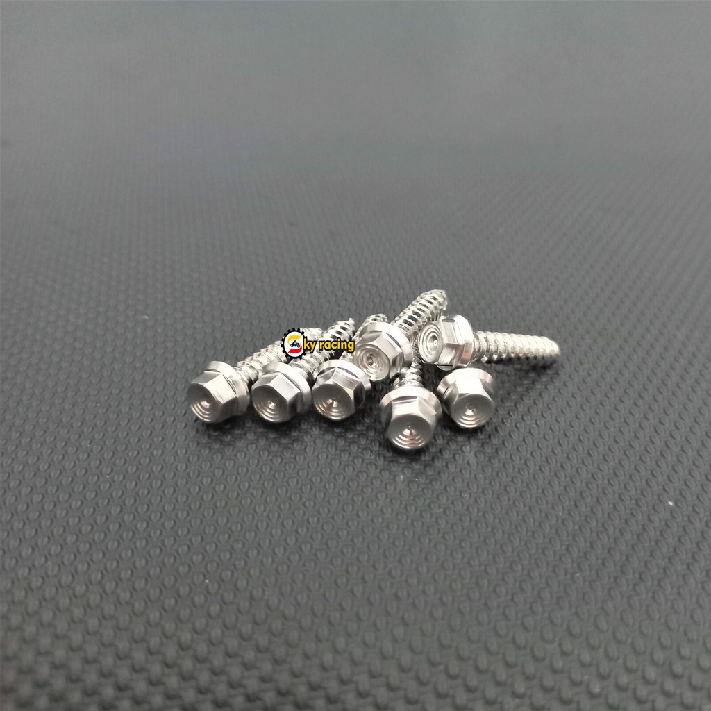 Ốc salaya inox 304 ya xoắn 5li TH Racing gắn pô e cho SH, Vario, Vision....