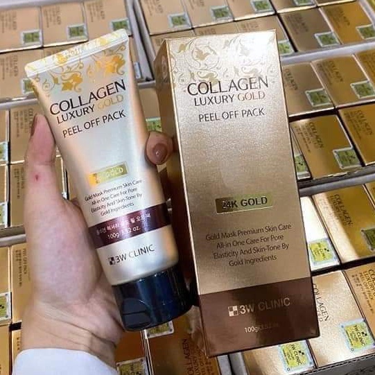 Mặt nạ vàng 3W Clinic Collagen Luxury Gold Peel Off Pack 24K Gold 100g
