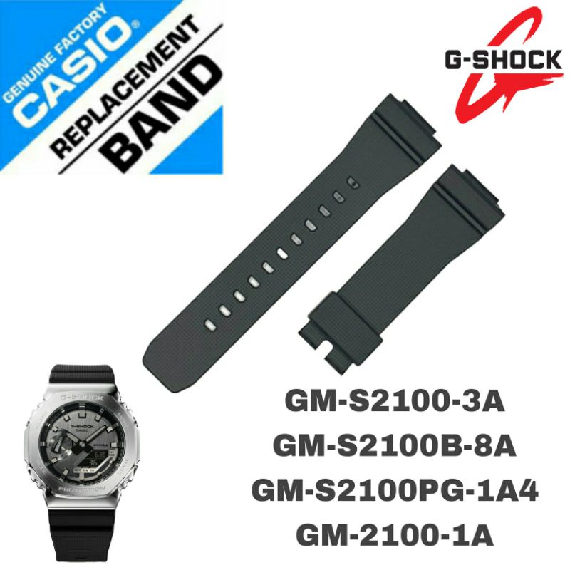 Dây đeo đồng hồ Casio Gshock chính hãng 1 GM-S210-3A GM-S2100B-8A GM-S2100PG-1A4 GM-2100-1A GM-2100B