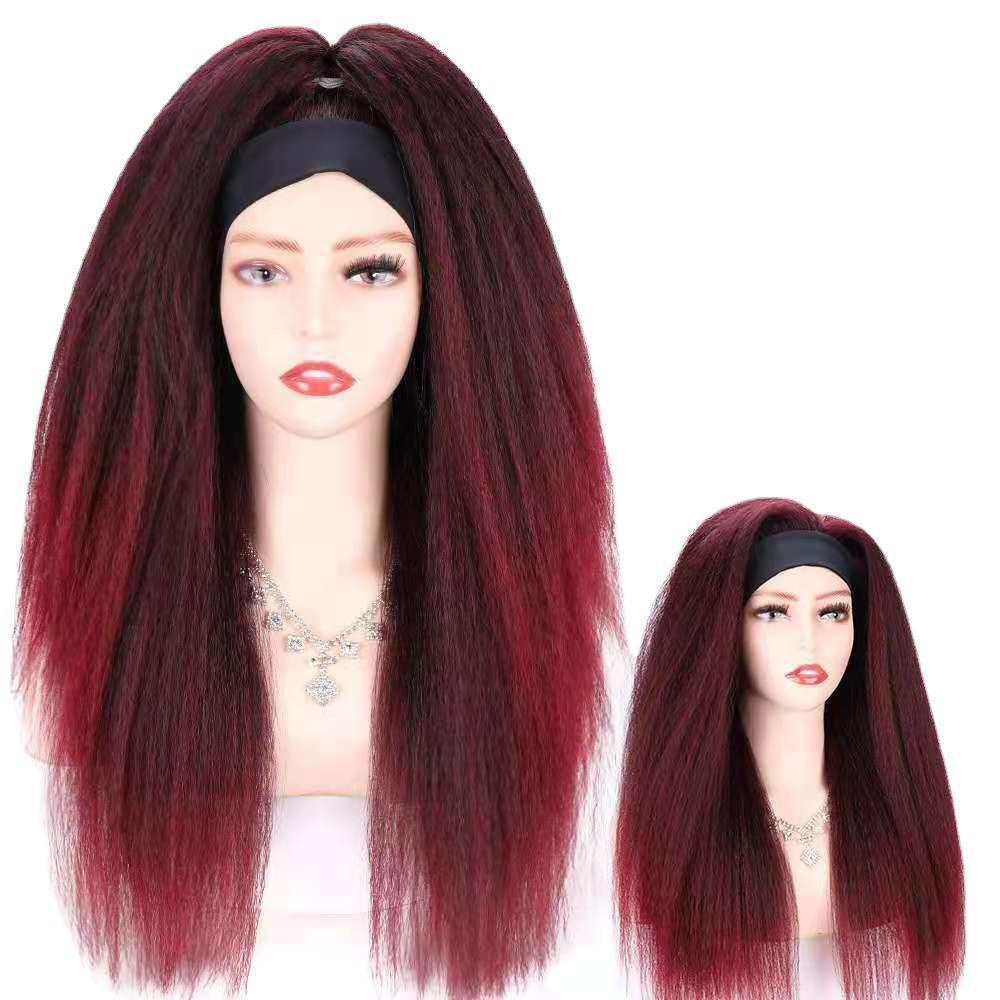 Tóc Giả Thẳng Dài Mềm Mại Màu Nâu Tự Nhiên Chịu Nhiệt Tốt Cho Nữ