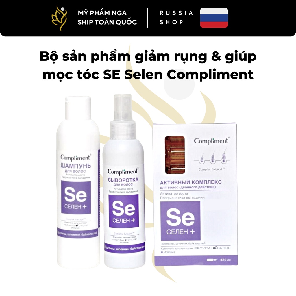 Dầu gội - Xịt - Serum tóc SE Selen Compliment kích mọc tóc giảm rụng