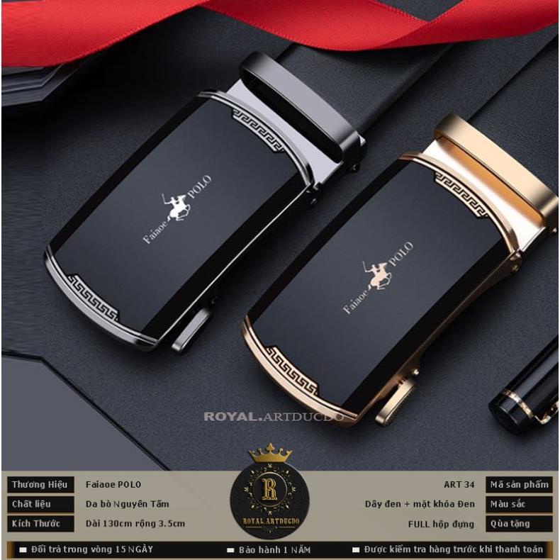 Thắt lưng nam cao cấp FaiaoePOLO , dây nịt nam cao cấp ROYAL.ARTDUCDO - ART34 *