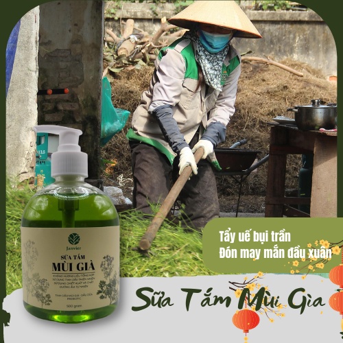 Sữa tắm MÙI GIÀ Làm sạch da Khử mùi Thơm Da Tự nhiên 500ML TIỆM LÁ STORE