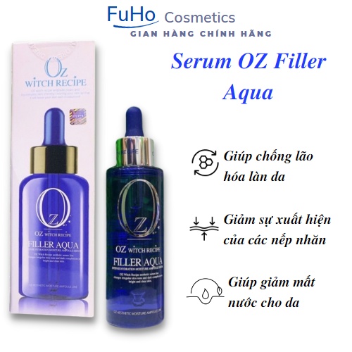 Serum cấp nước OZ Filler Aqua dưỡng ẩm Giúp căng bóng chống nhăn da Fuhocosmetics | BigBuy360 - bigbuy360.vn