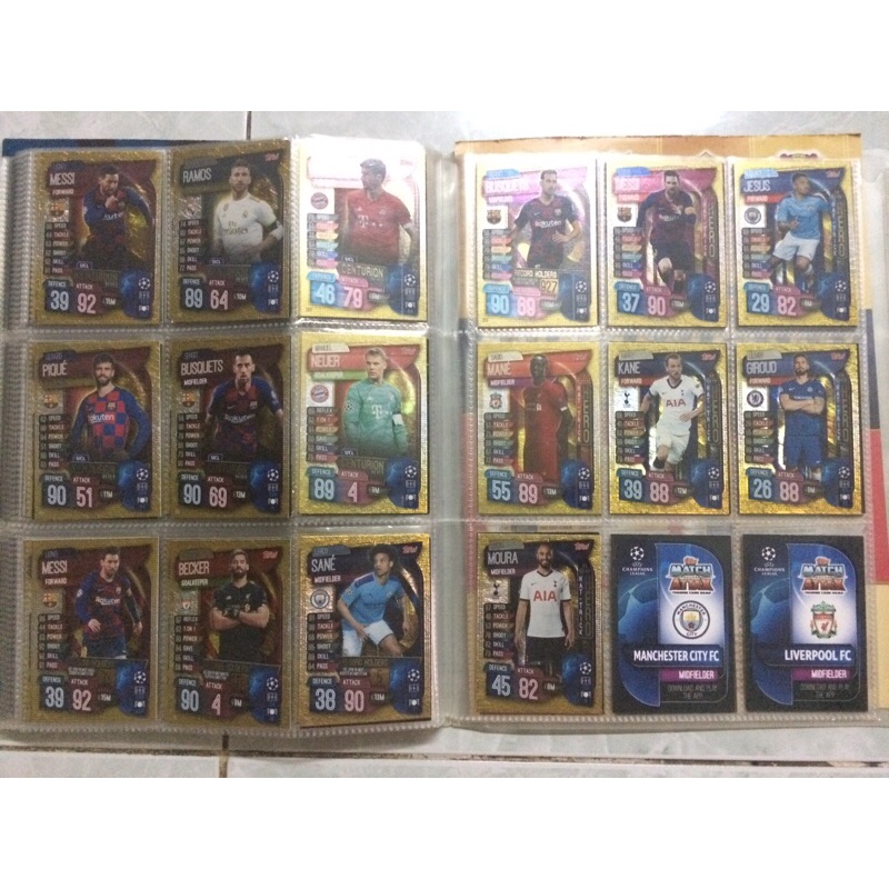 Set thẻ cầu thủ match attax 19/20