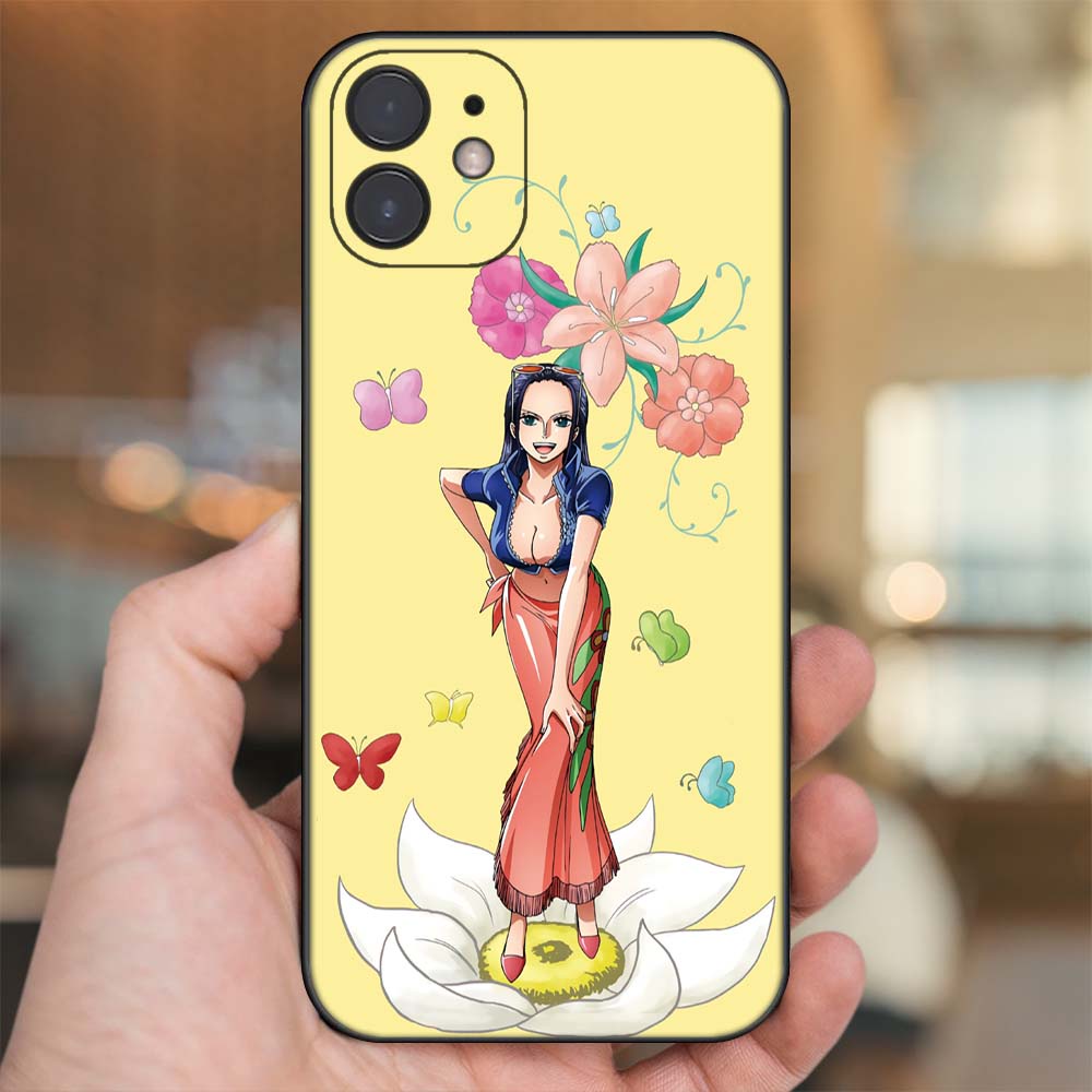 Ốp lưng iPhone 12 dẻo đen cạnh vuông in hình Nico Robin One Piece Đảo Hải Tặc