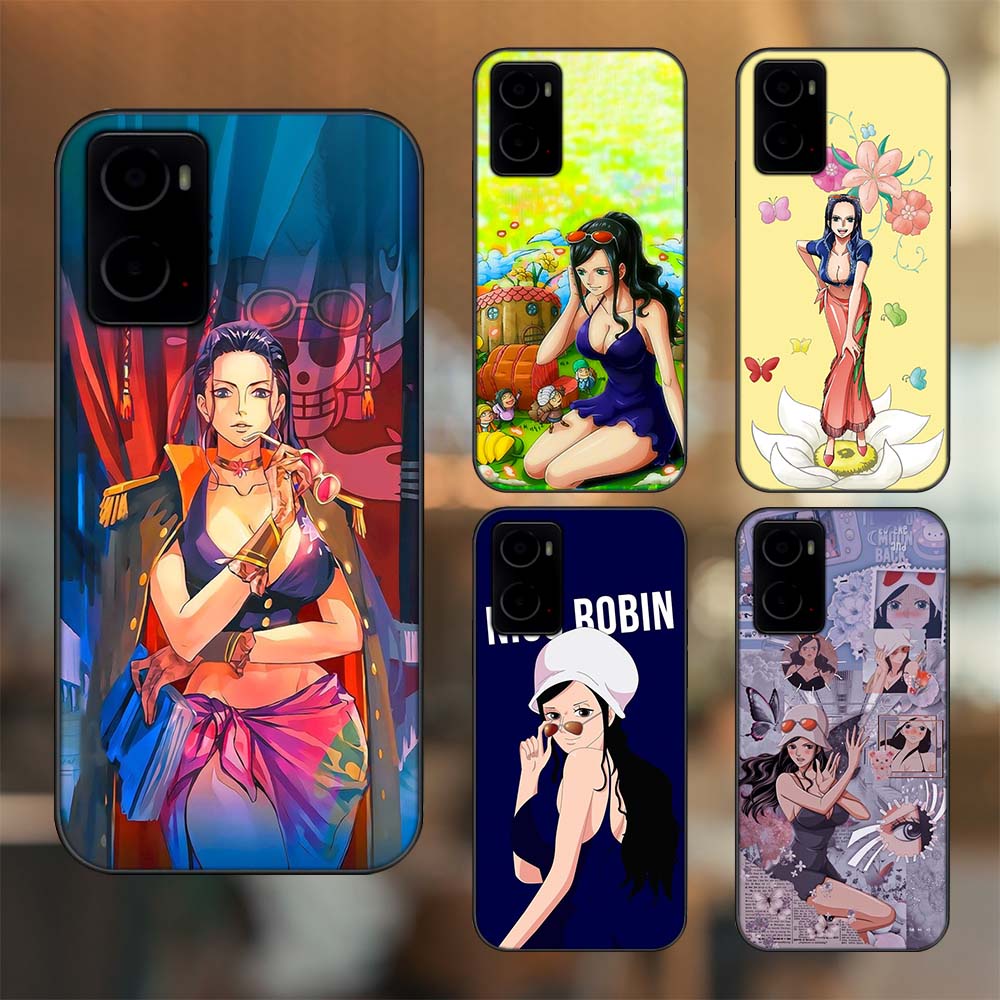 Ốp lưng Oppo A76 viền đen in hình Nico Robin One Piece Đảo Hải Tặc