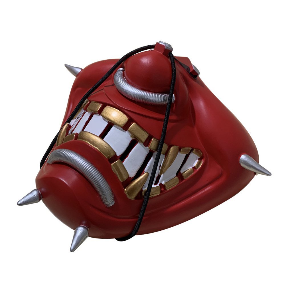 Soul mask of Malaysia Japanese ghost face dark men's and women's half face resin prajna mask Halloween