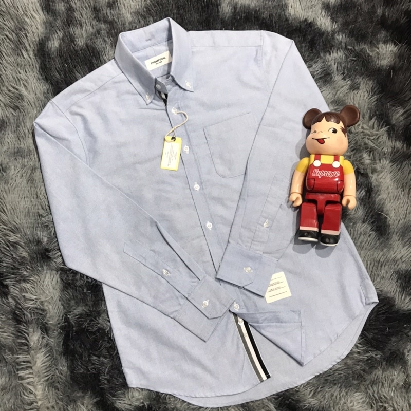 Áo sơ mi Thompson New york màu xanh, vải oxford cao cấp nhập khẩu