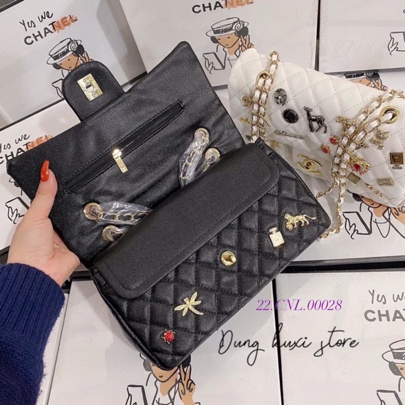 Túi đeo vai SZ26 đính CHARM đẹp. -  Mã sp 22.CNL.00028