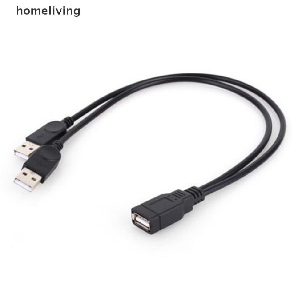 Dây Cáp Sạc Truyền Dữ Liệu USB 2.0 1 Female Sang 2 Male Y-Splitter