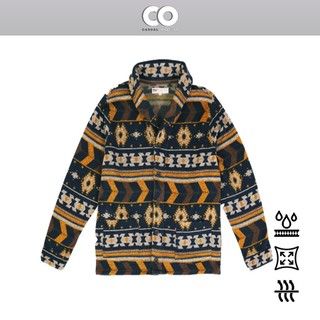  Áo khoác cardigan Lev!'s hoa văn Aztec chất liệu giữ ấm tốt - Vàng xanh