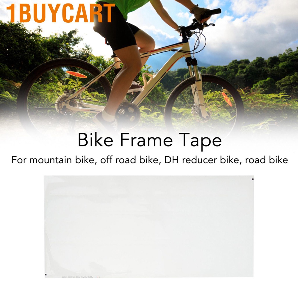 1buycart 1 Set Bike Frame Guard Adhesive Tape Protective Stickers for Motocross and Mountain Bikes