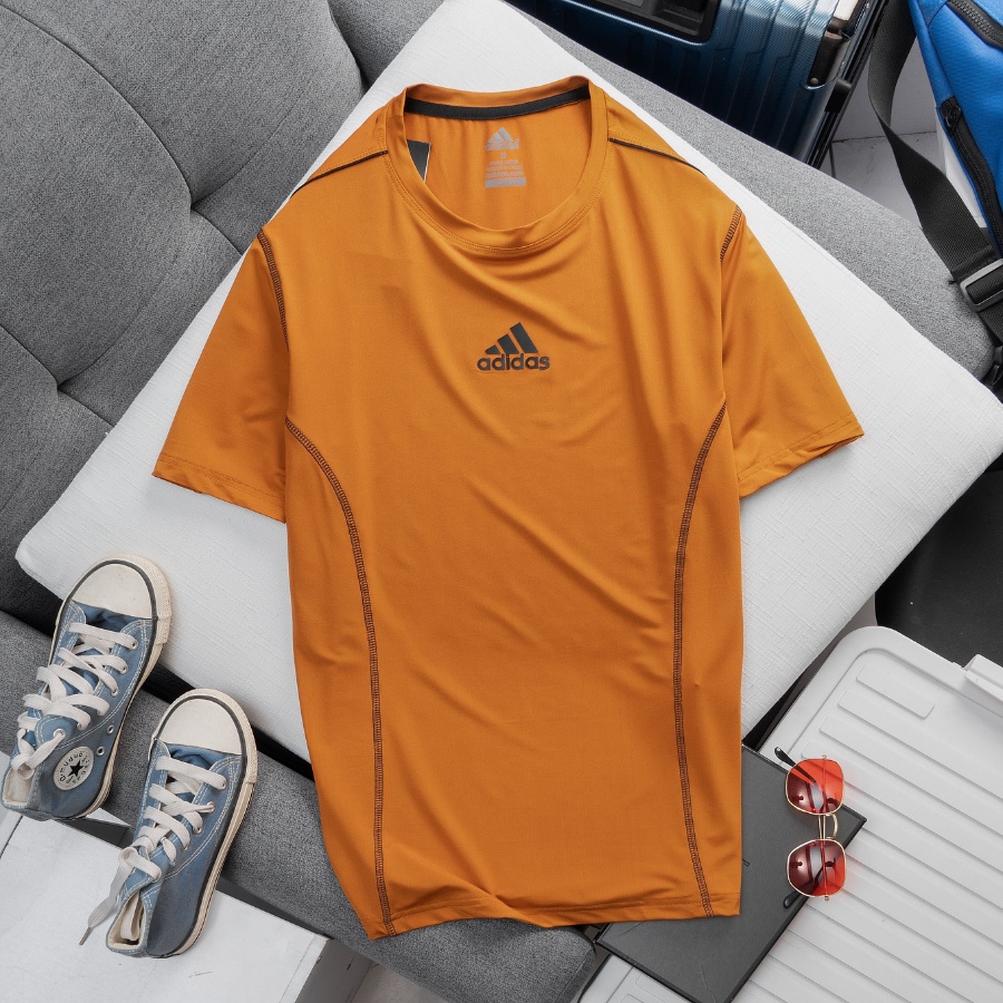 Áo thun lạnh thể thao nam cổ tròn cao cấp tập gym, chất thun lạnh co dãn 4 chiều, vải mịn thoáng mát - A65