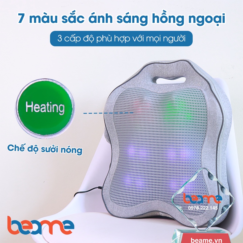 Máy massage lưng cột sống, gối mát xa cổ vai gáy Beame BM-V56