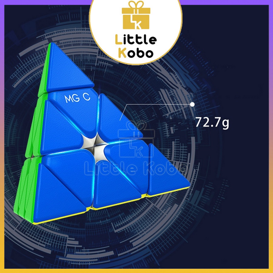 Rubik YJ MGC EVO Pyraminx Magnetic YongJun Có Nam Châm Stickerless Rubic Tam Giác Kim Tự Tháp Biến Thể Đồ Chơi Trí Tuệ