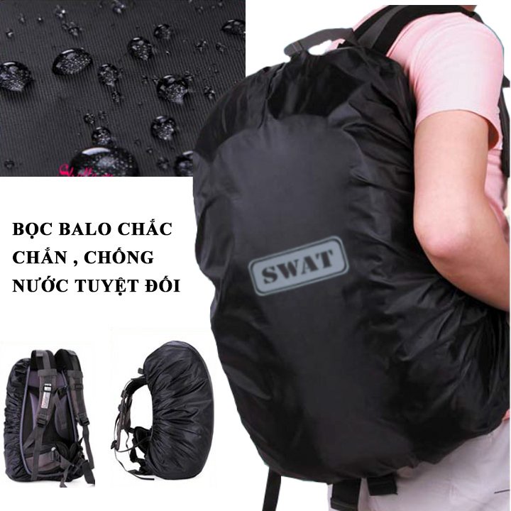 Trùm Bọc Balo đi mưa 35-50 LÍT loại cao cấp hàng xuất khẩu