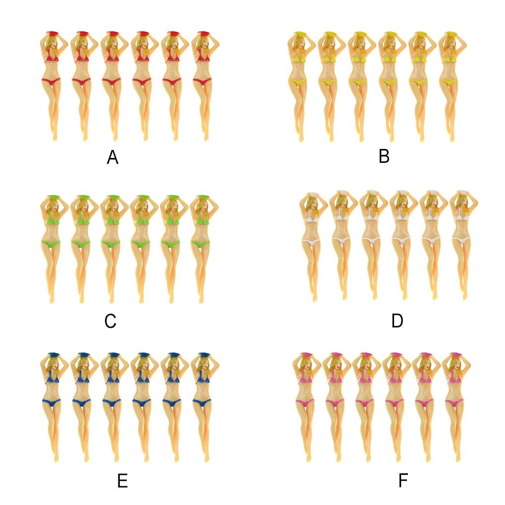 Bộ 6 Giá Đỡ Bóng Golf Hình Phụ Nữ Gợi Cảm Thay Thế Chuyên Nghiệp