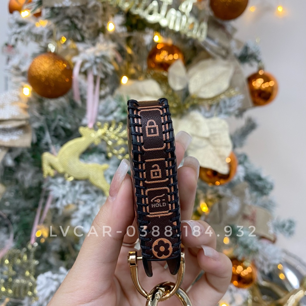 Bọc chìa khóa xe ô tô,[3 chi tiết] Bao da khóa xe hơi họa tiết LV hãng KIA: Cerato, K3, Seltos, Sorento, Soluto,...