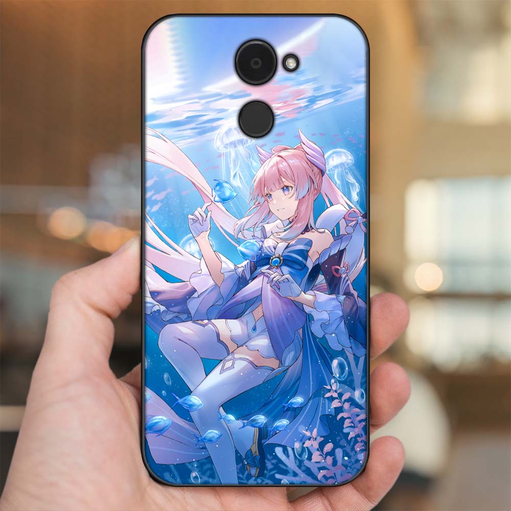 Ốp lưng Huawei Y7 Prime viền đen in hình Sangonomiya Kokomi Genshin Impact