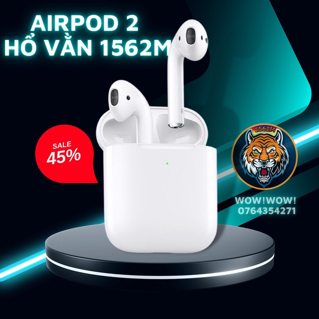 Tai Nghe Bluetooth Hổ Vằn 1562M TWS 2 Bản Mới 2022 - 2023