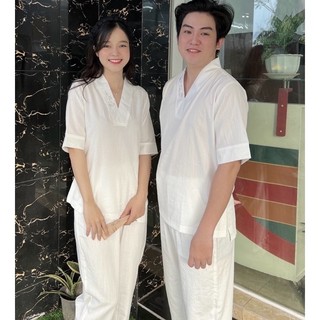 Đồ lam đi chùa# mẫu tim tâm