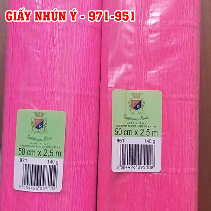 Giấy nhún Ý làm hoa, đồ handmade - 50cmx 50cm