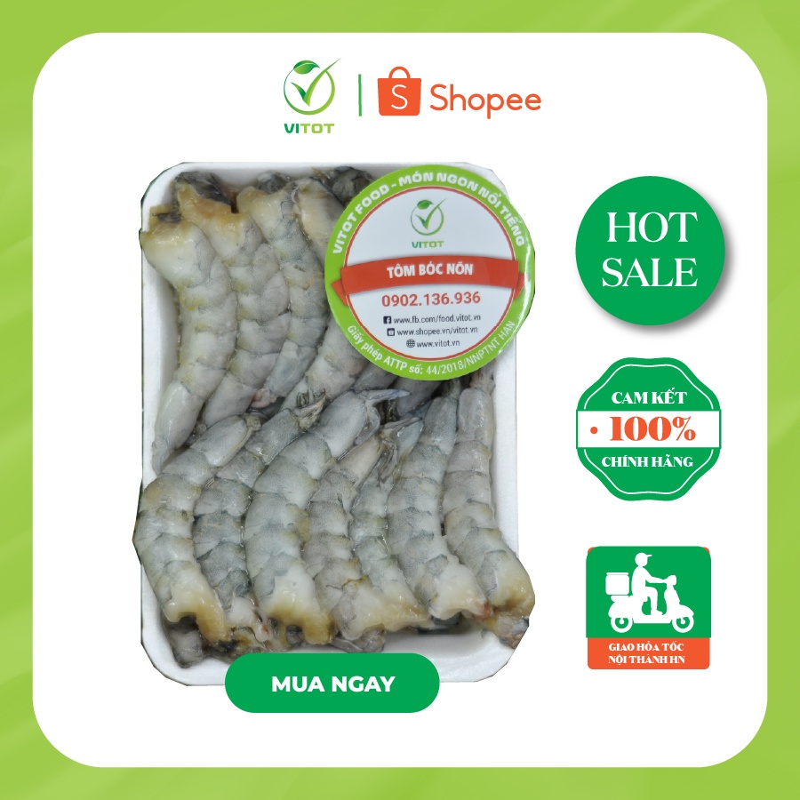 Tôm Sú Bóc Nõn VITOT giữ được độ ngọt giá trị dinh dưỡng rất cao